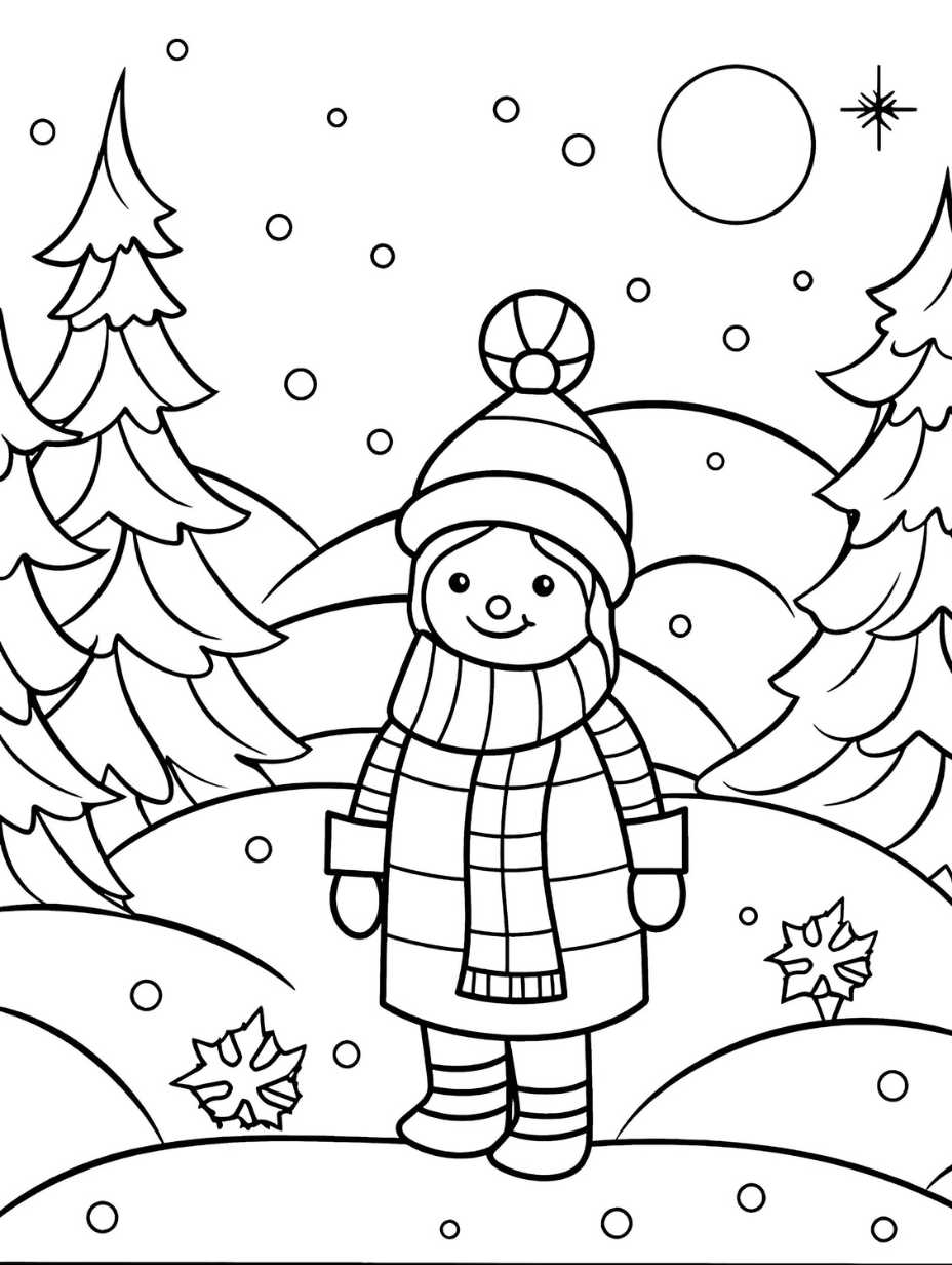 Icy Winter Coloring Pages