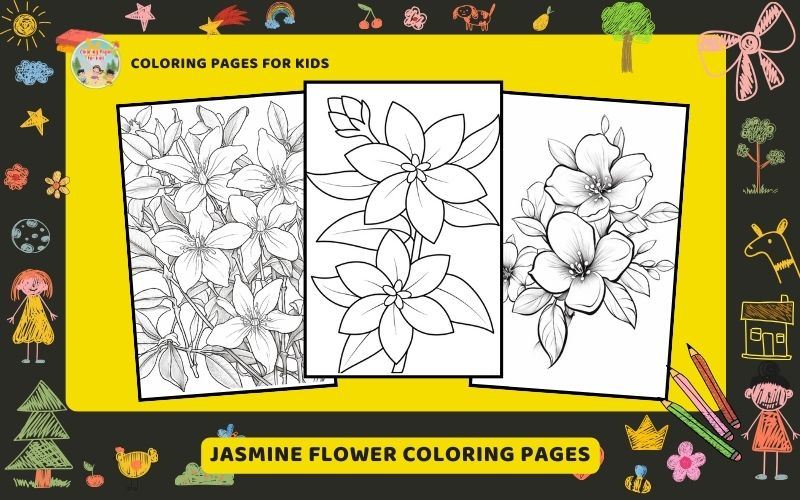 Jasmine Coloring Pages Featured Image