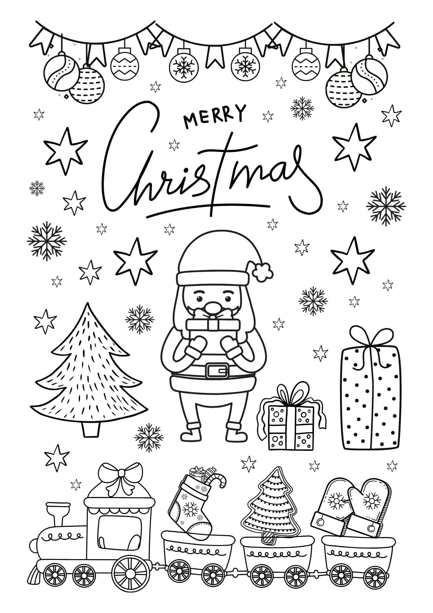 Kind Santa Claus Coloring Pages