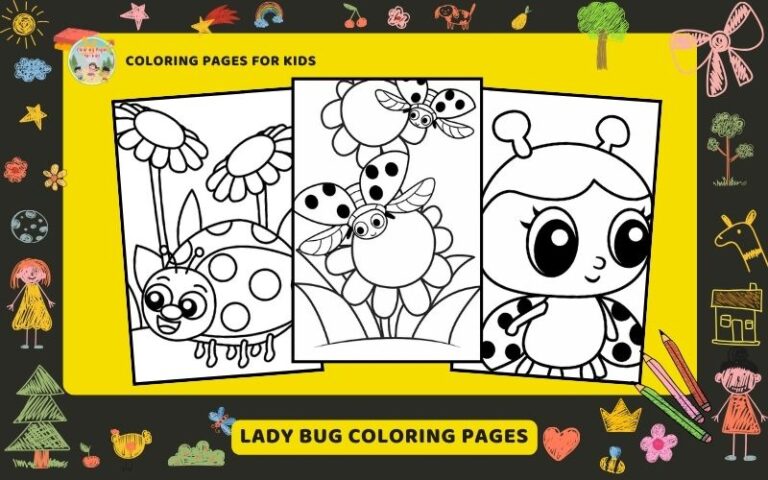 Lady Bug Coloring Pages Featured Image