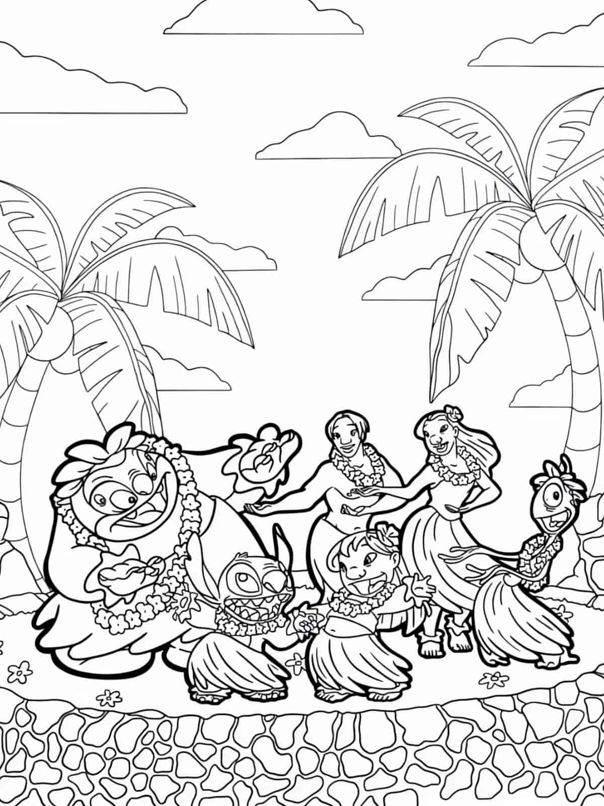 Lilo And Stitch Coloring Pages With Jumba Jookiba