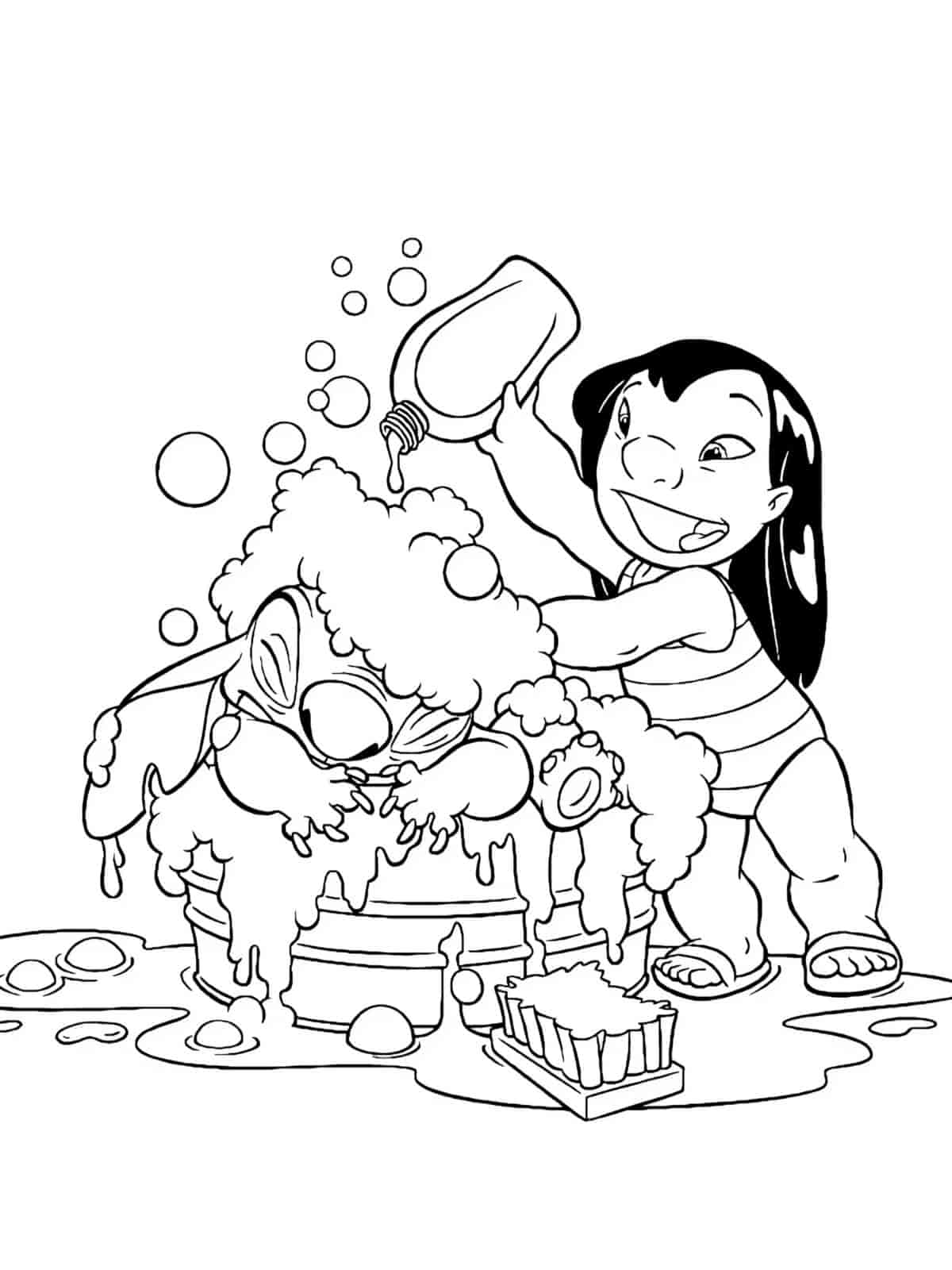 Lilo Stitch Coloring Pages Free Download