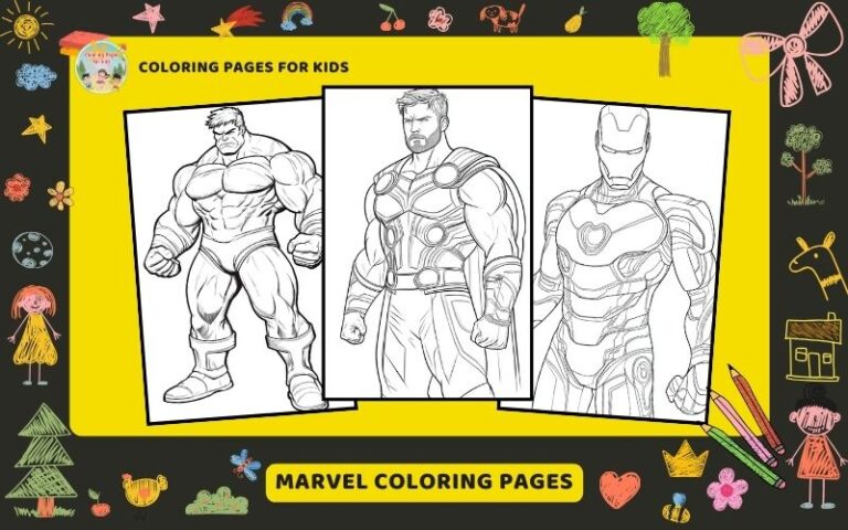 Marvel Coloring Pages Featured Image