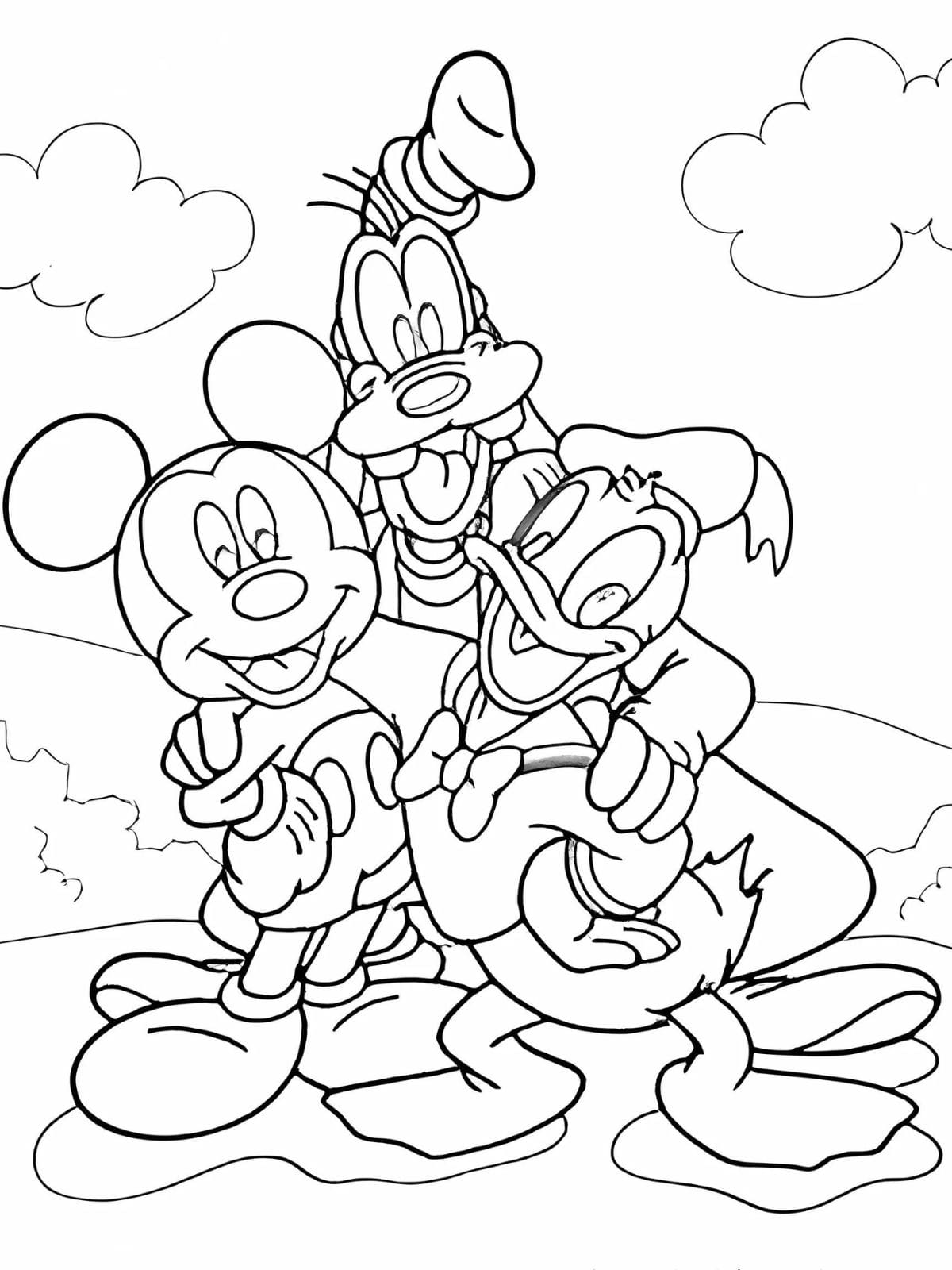 Mickey Mouse And Friends Coloring Sheets