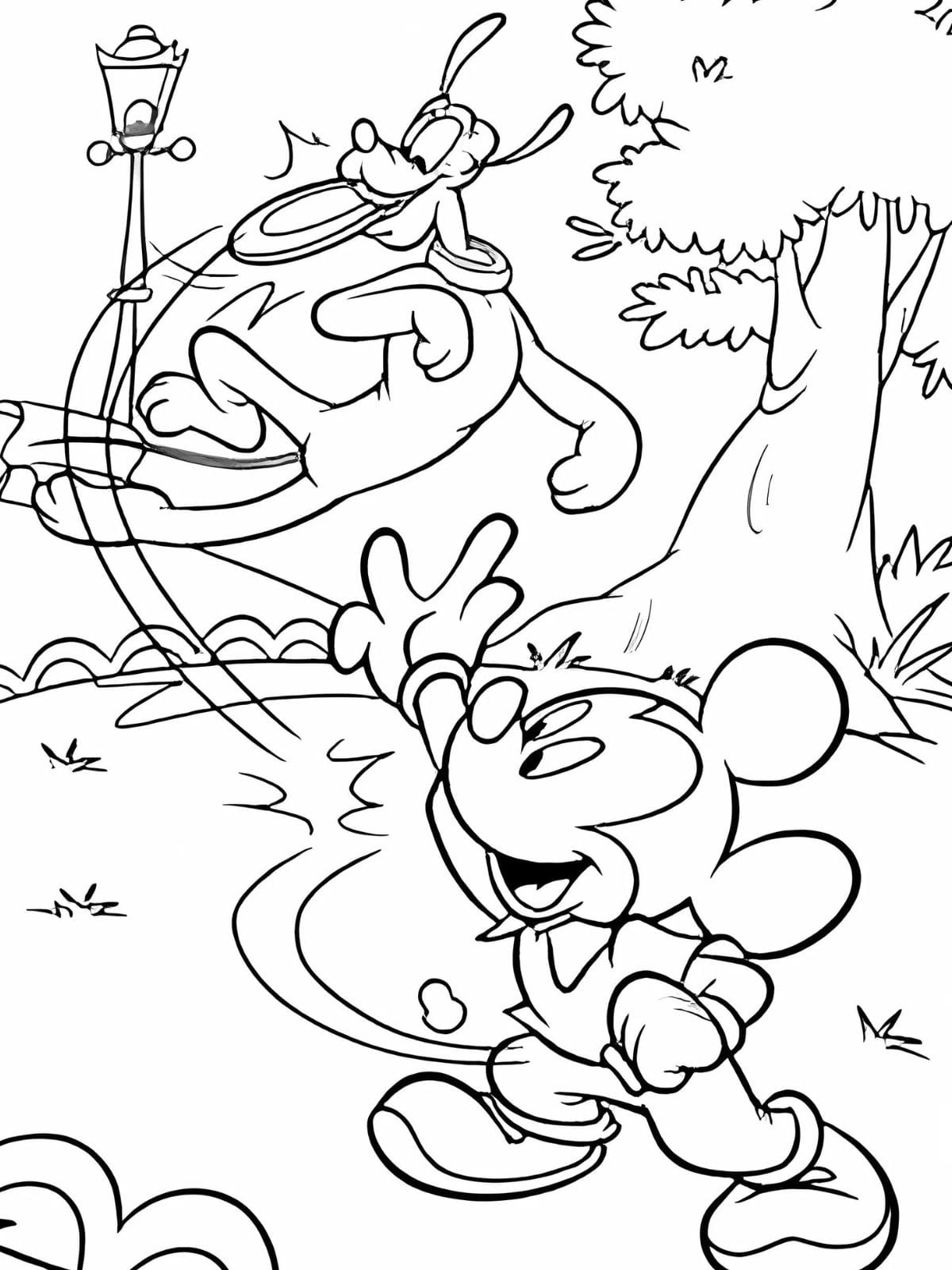 Mickey Mouse Coloring Pages Free