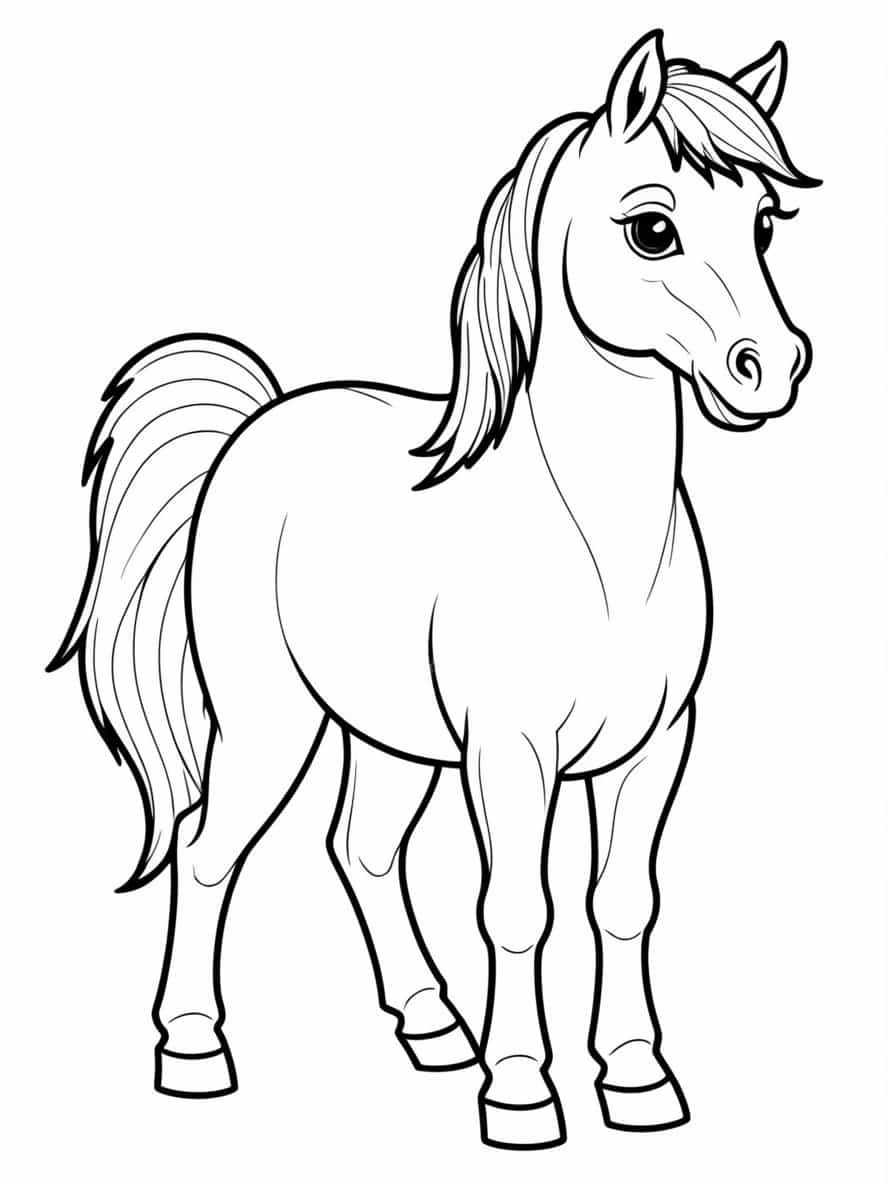 Miniature Horse Coloring Pages