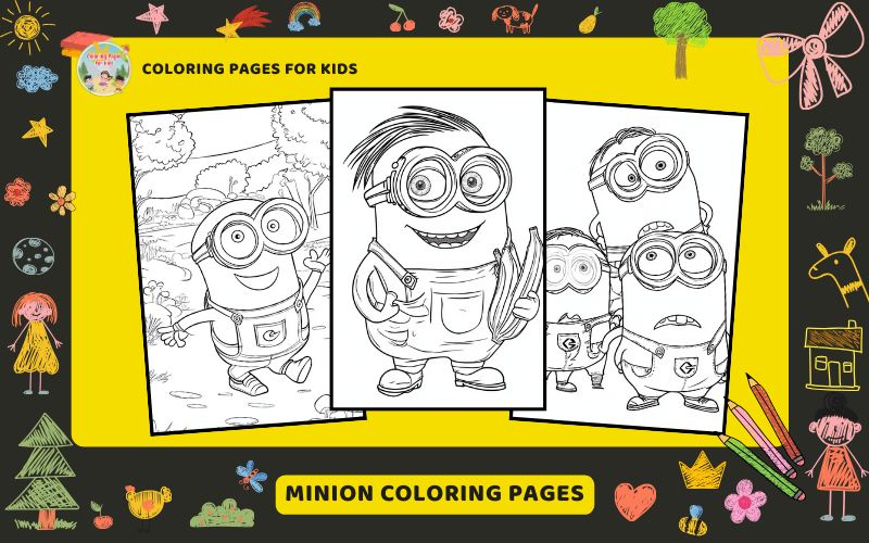 Minion Coloring Pages Featured Image