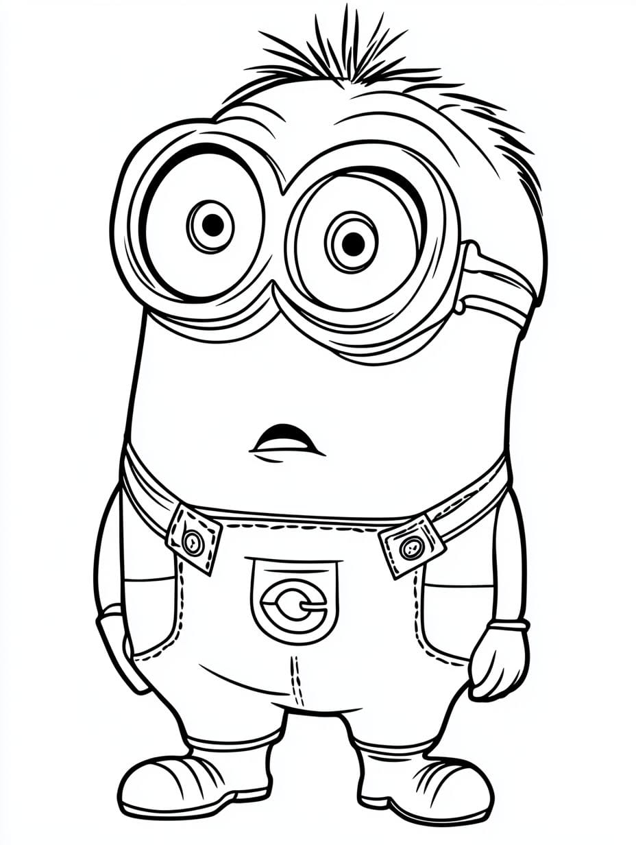 Minion Cute Baby Bob Coloring Pages