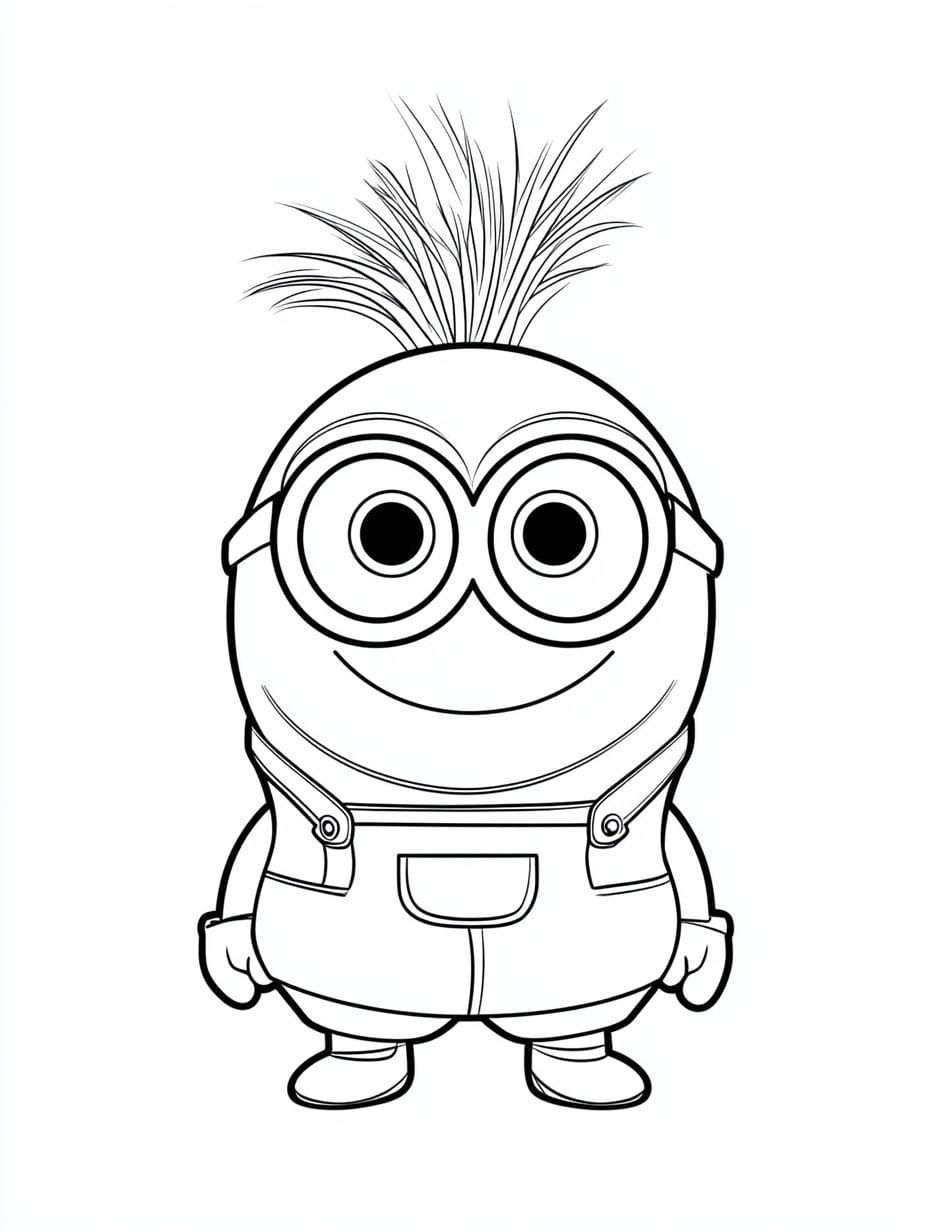 Minion Cute Baby Coloring Pages