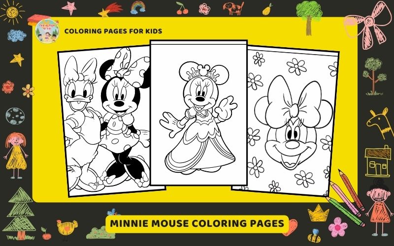 Minnie Mouse Coloring Pages Featured Image