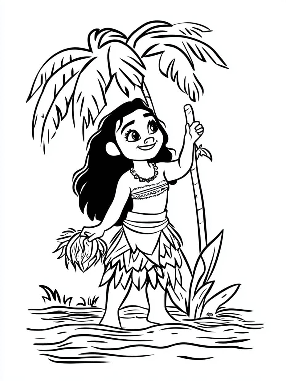 Moana Ocean Journey Coloring Pages