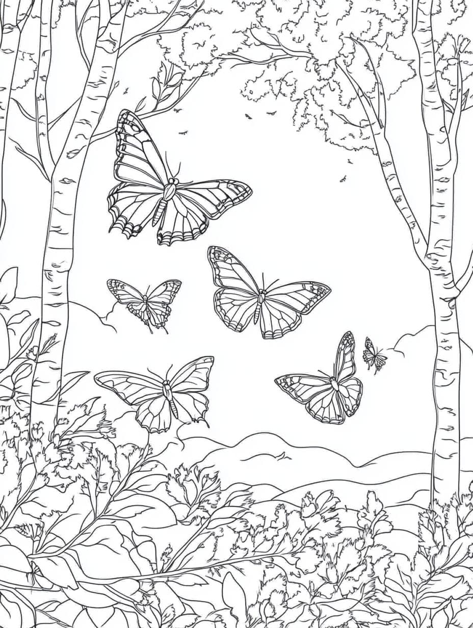 Monarch Butterfly Coloring Pages