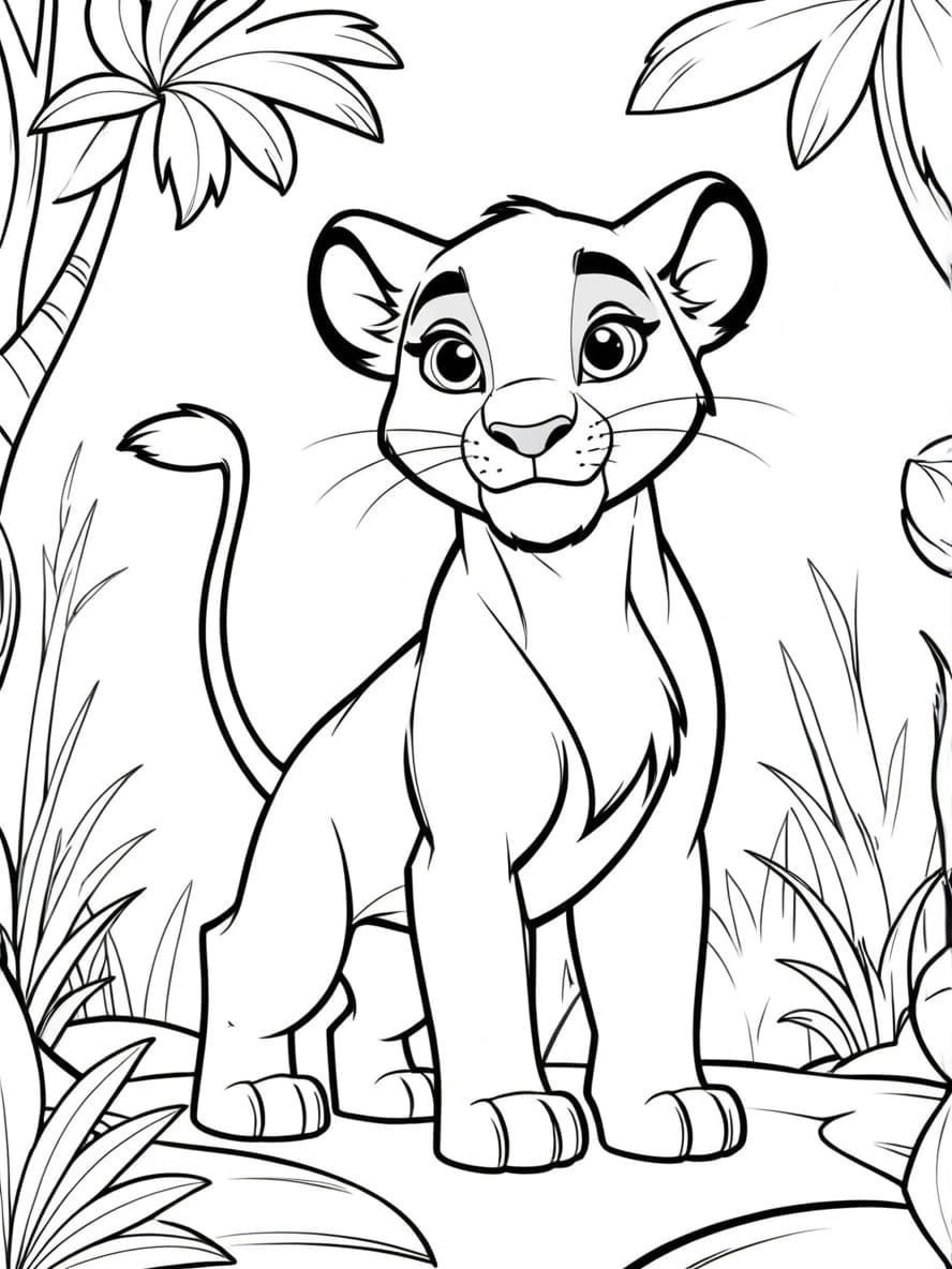 Nala From Lion King Coloring Pages