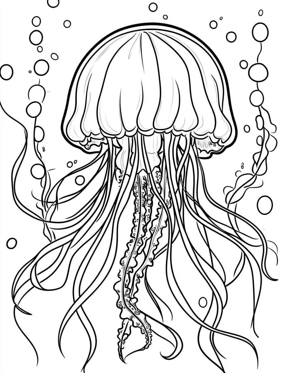 Ocean Exploration Coloring Pages