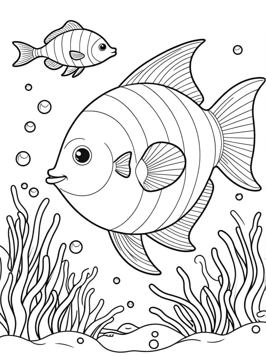 Ocean Sunfish Coloring Pages