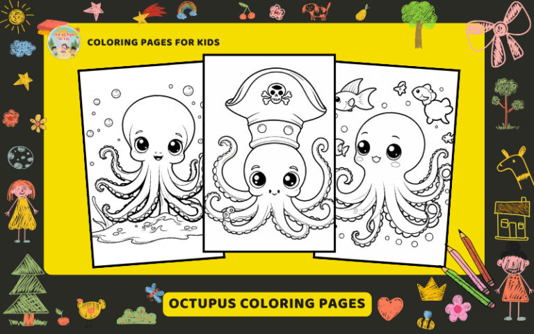 Octupus Coloring Pages Featured Image Min