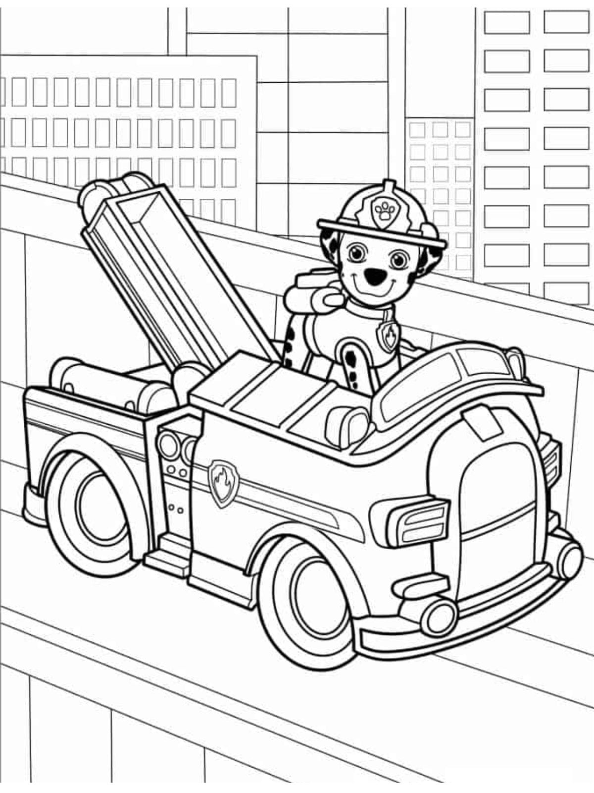 Paw Patrol Coloring Pages Rescue Mission On The Go