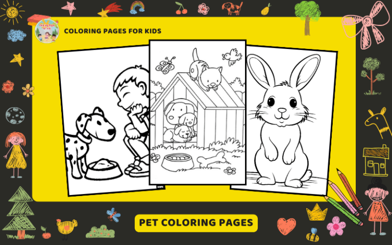 Pet Coloring Pages Featured Image Min