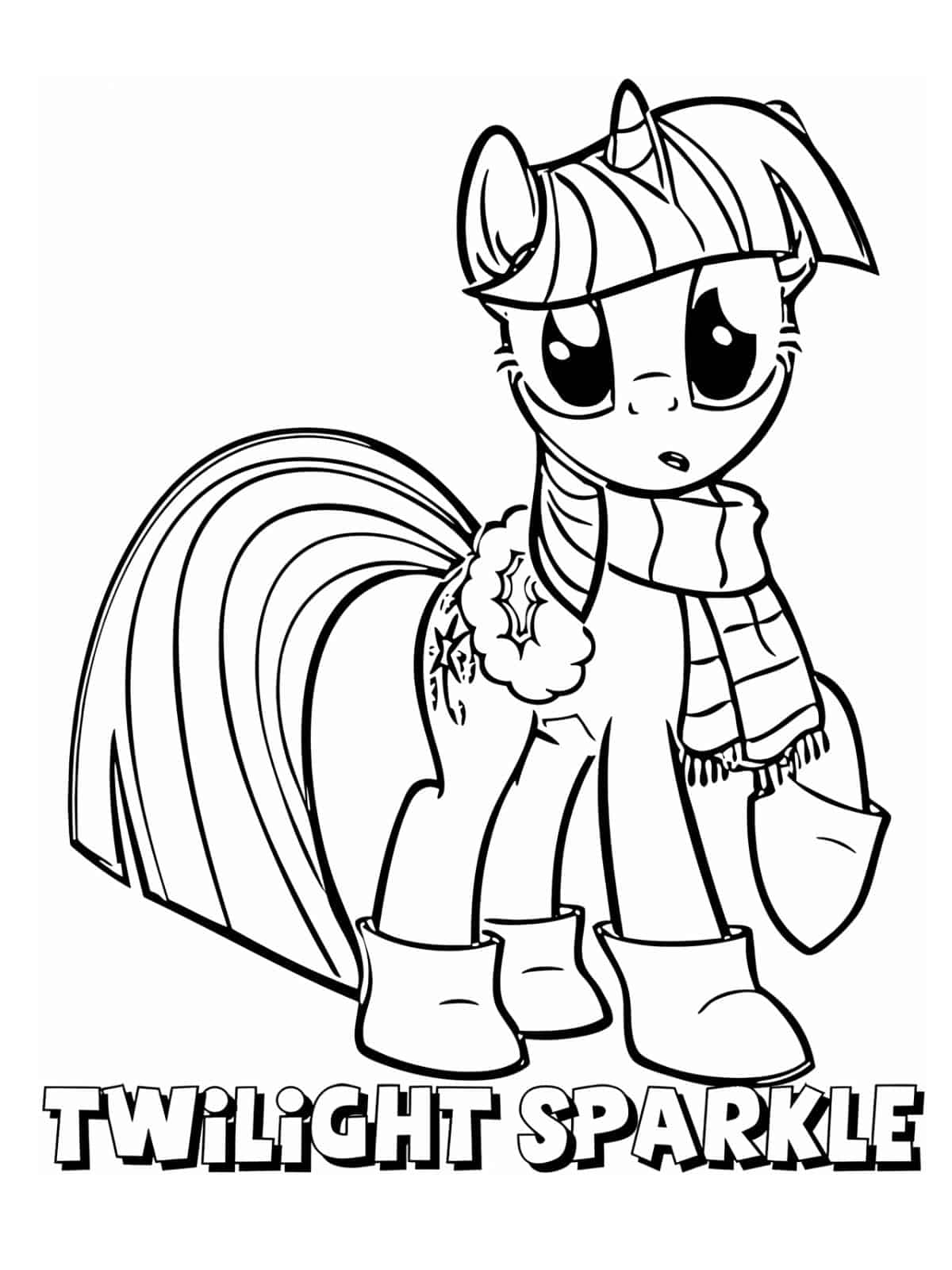 Pony Tail Coloring Pages