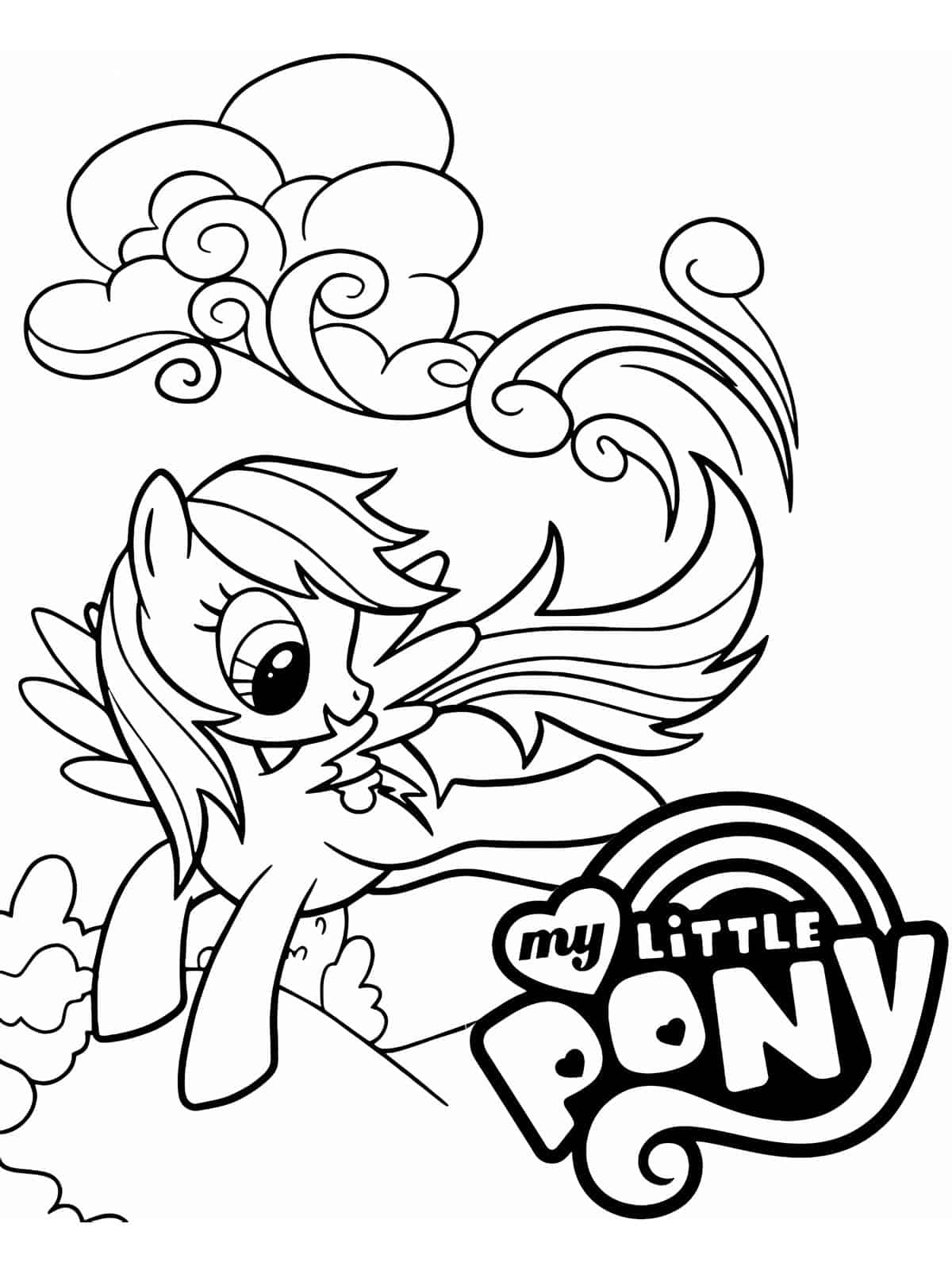 Ponyville Coloring Pages