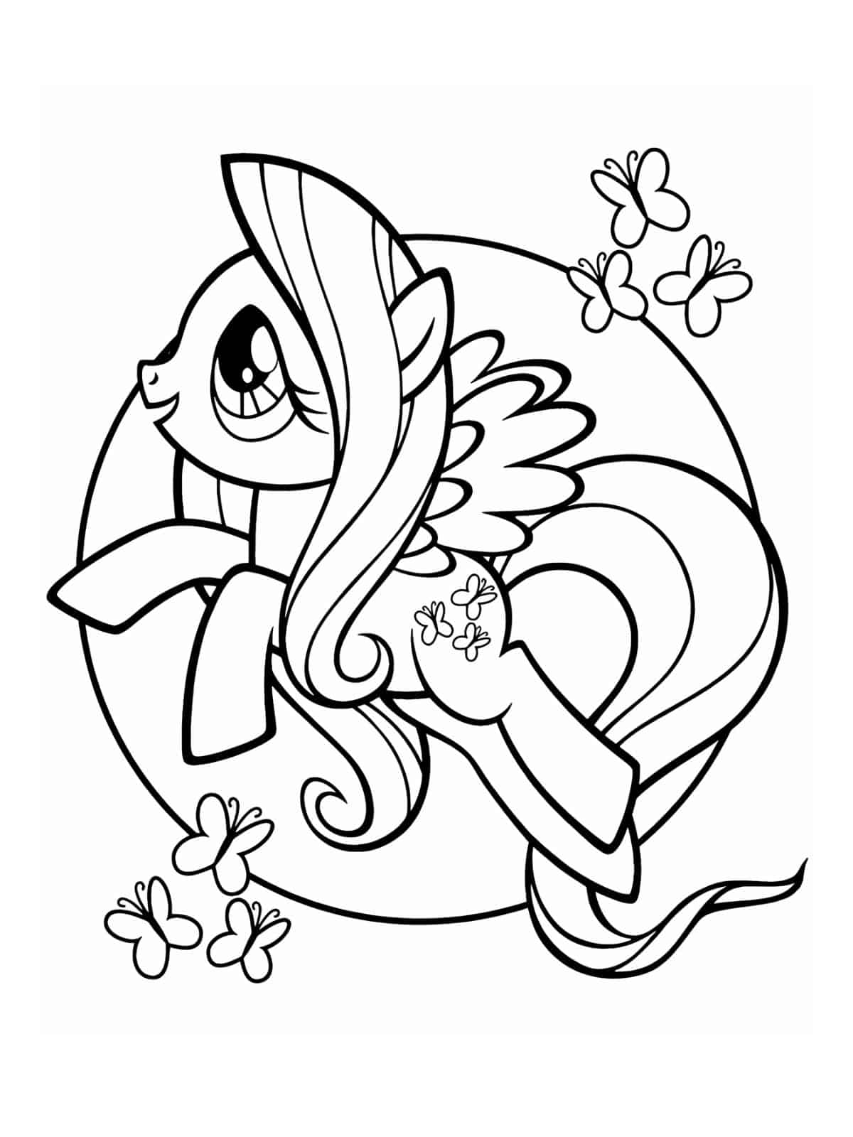 Ponyville Summer Coloring Pages