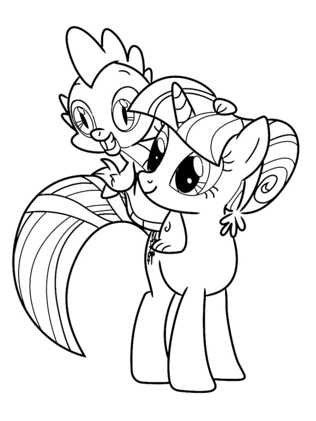 Ponyville Winter Coloring Pages