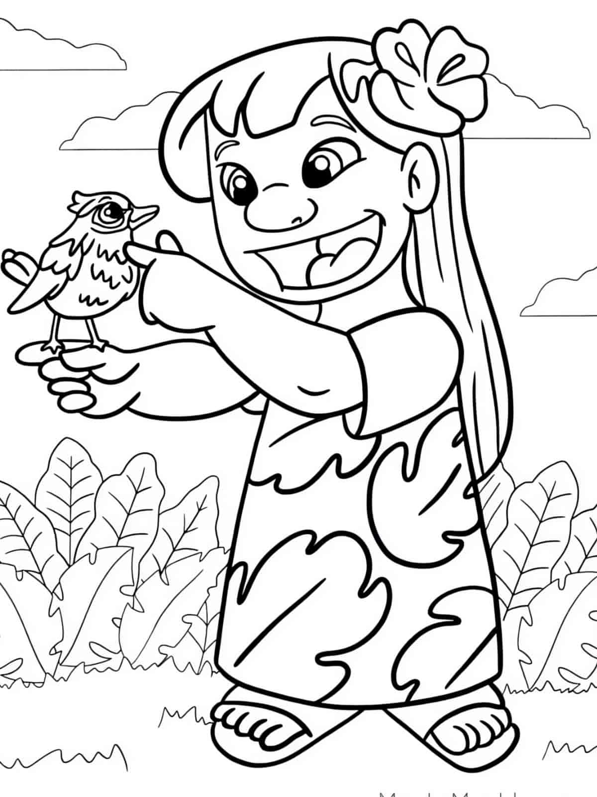 Printable Lilo Stitch Coloring Sheets For Kids