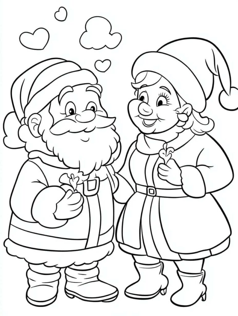 Explore 25+ Fun Santa Coloring Pages 🎅🤶