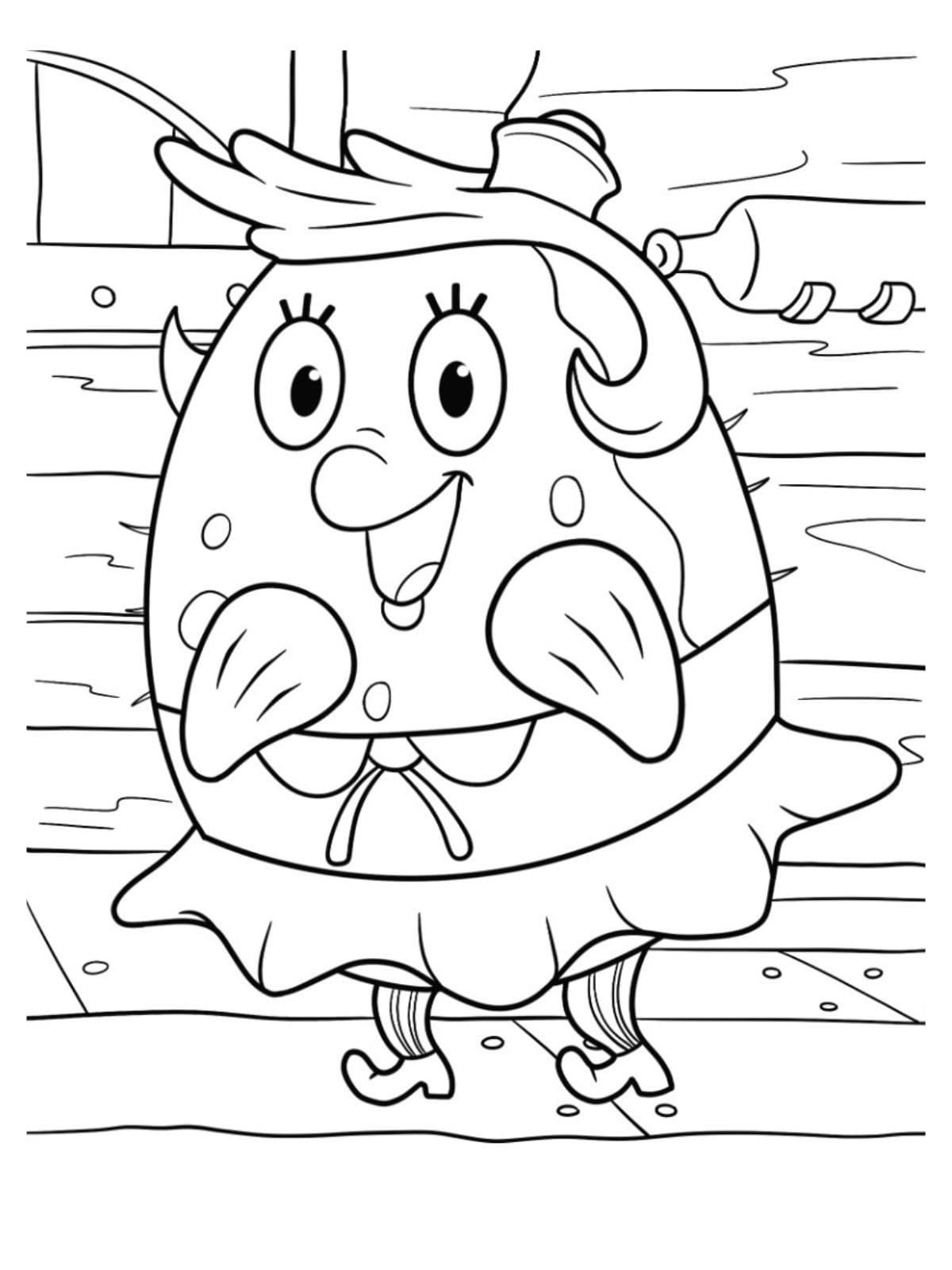 Pufff Family Spongebob Spongebob Coloring Page For Kids