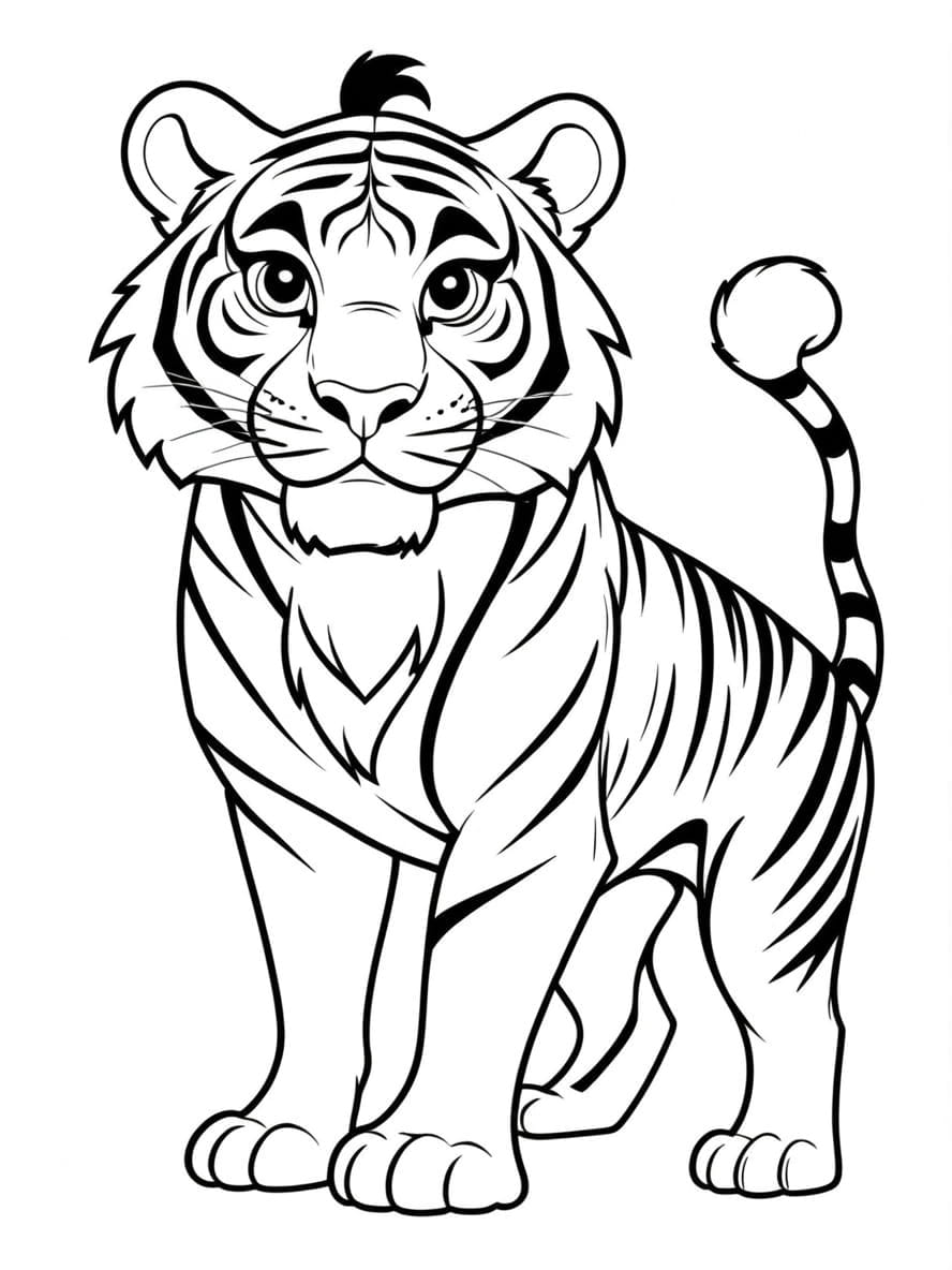 Rajah Tiger Coloring Pages