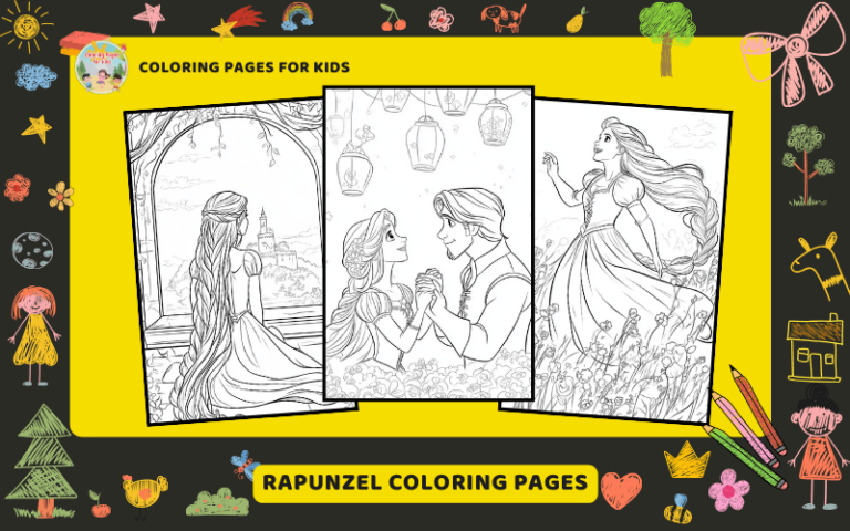 Rapunzel Coloring Pages Featured Image Min