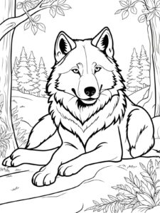 Top 30+ free wolf coloring pages for fun 🎨🐺