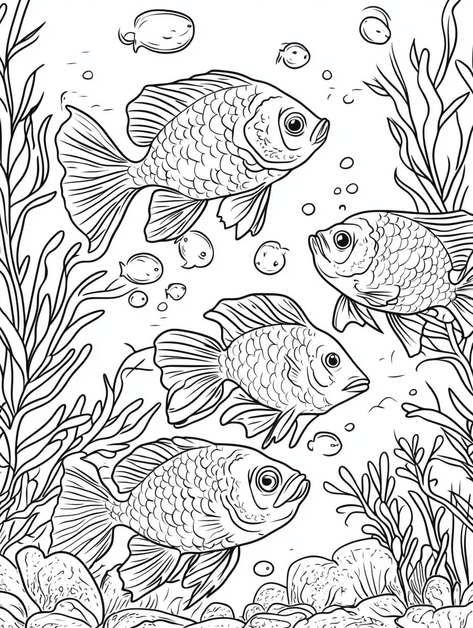 Realistic Ocean Coloring Pages