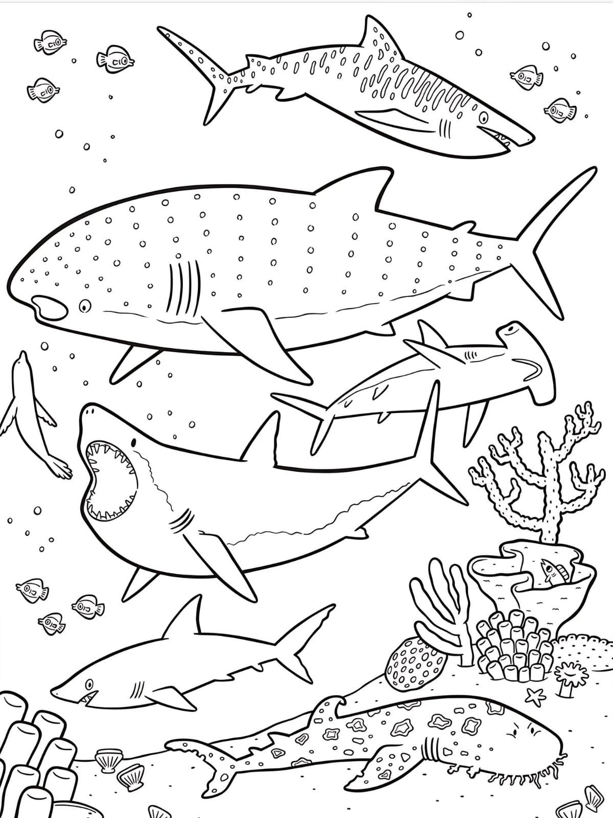 Sea Animals Of The Arctic Coloring Pages