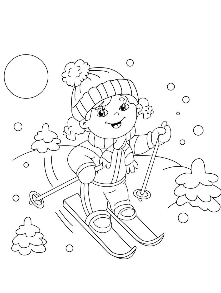 Snowboarding Coloring Pages