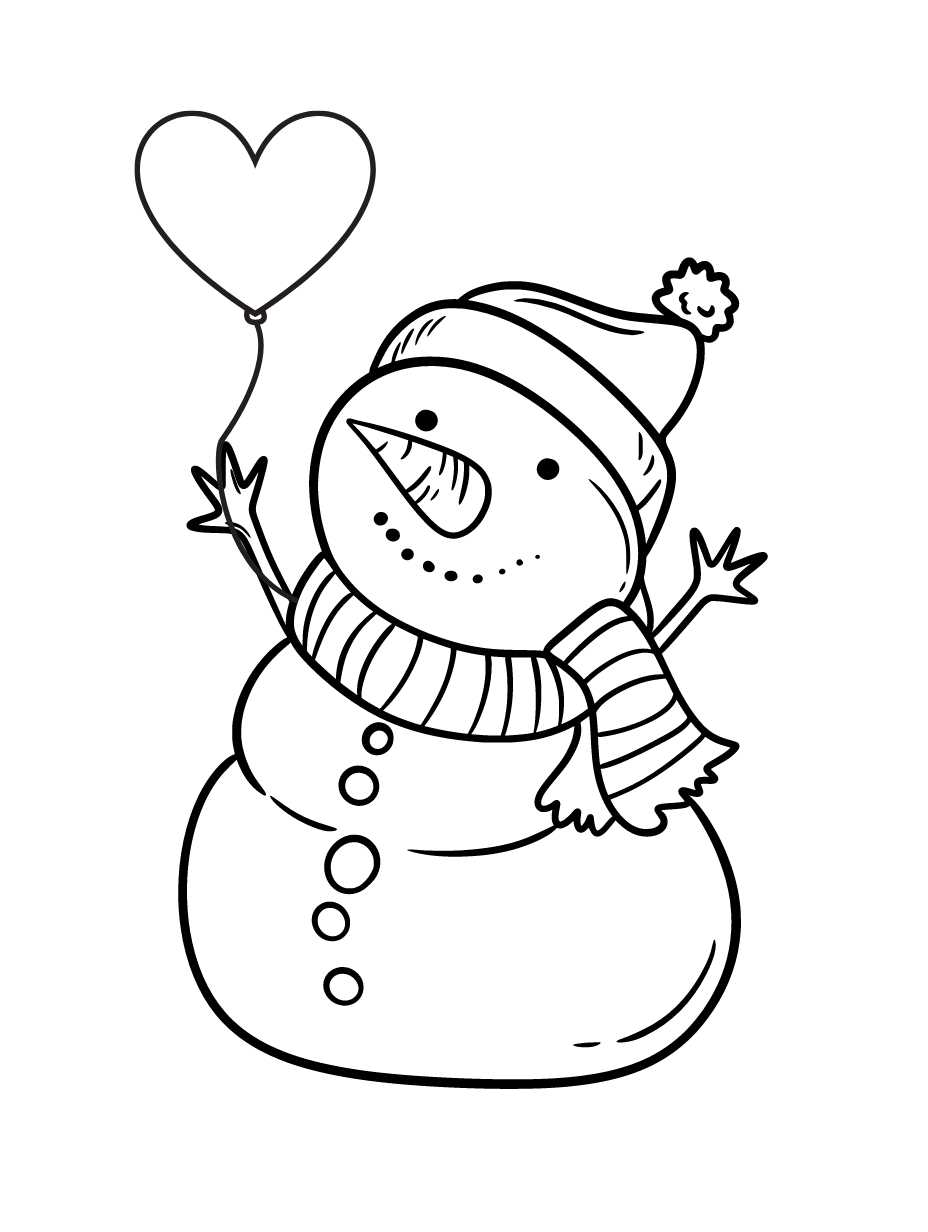 Snowy Winter Coloring Pages