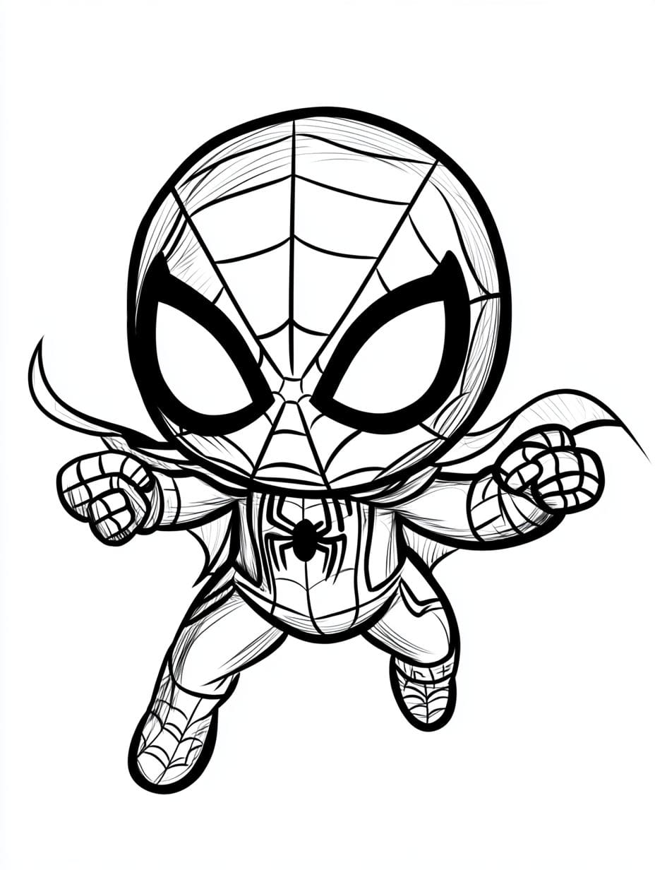 Spider Man Cartoon Coloring Pages