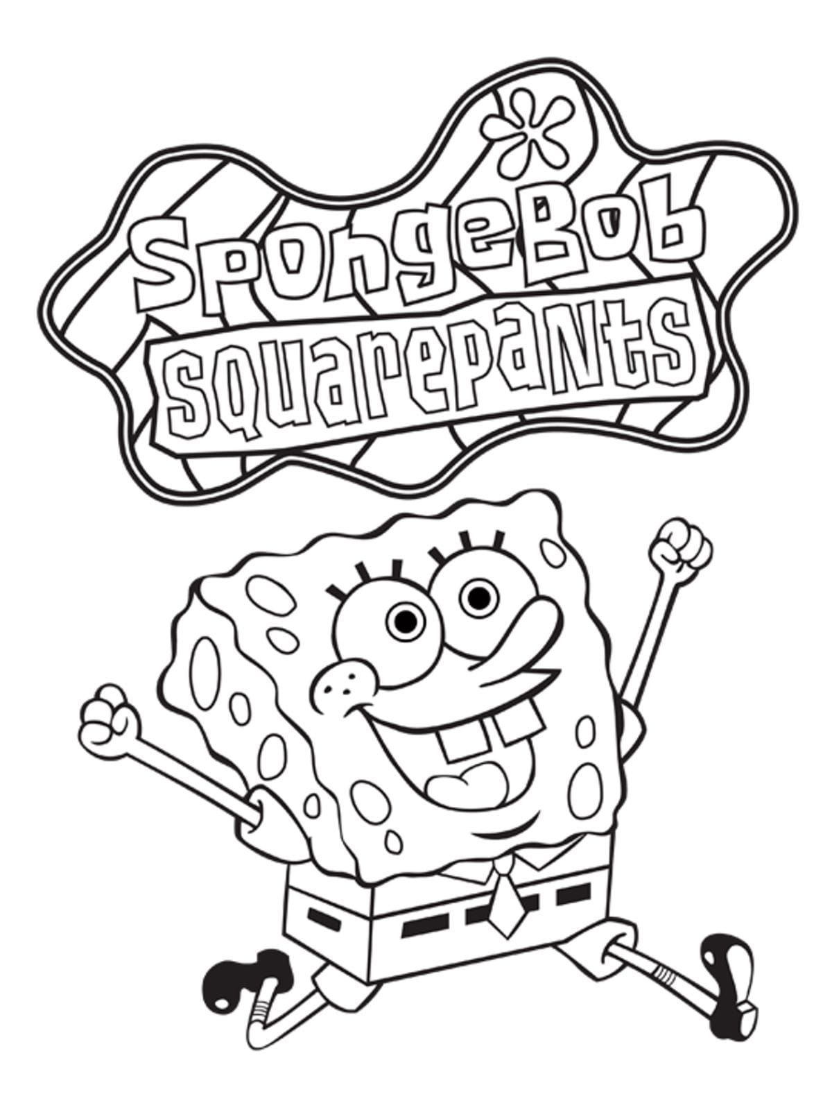 Spongebob Squarepants Coloring Page For Kids