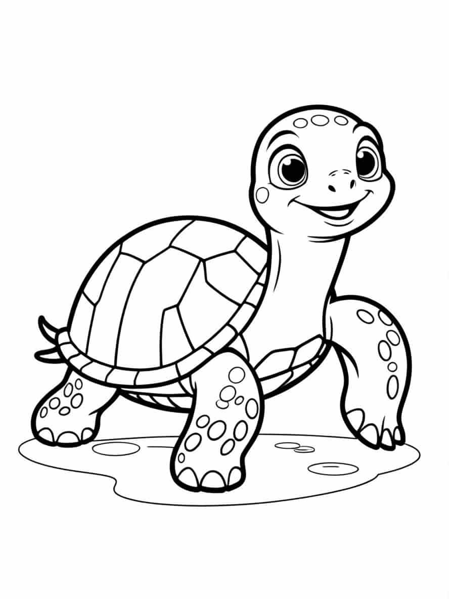 Squirt Turtle From Finding Nemo Coloring Pages