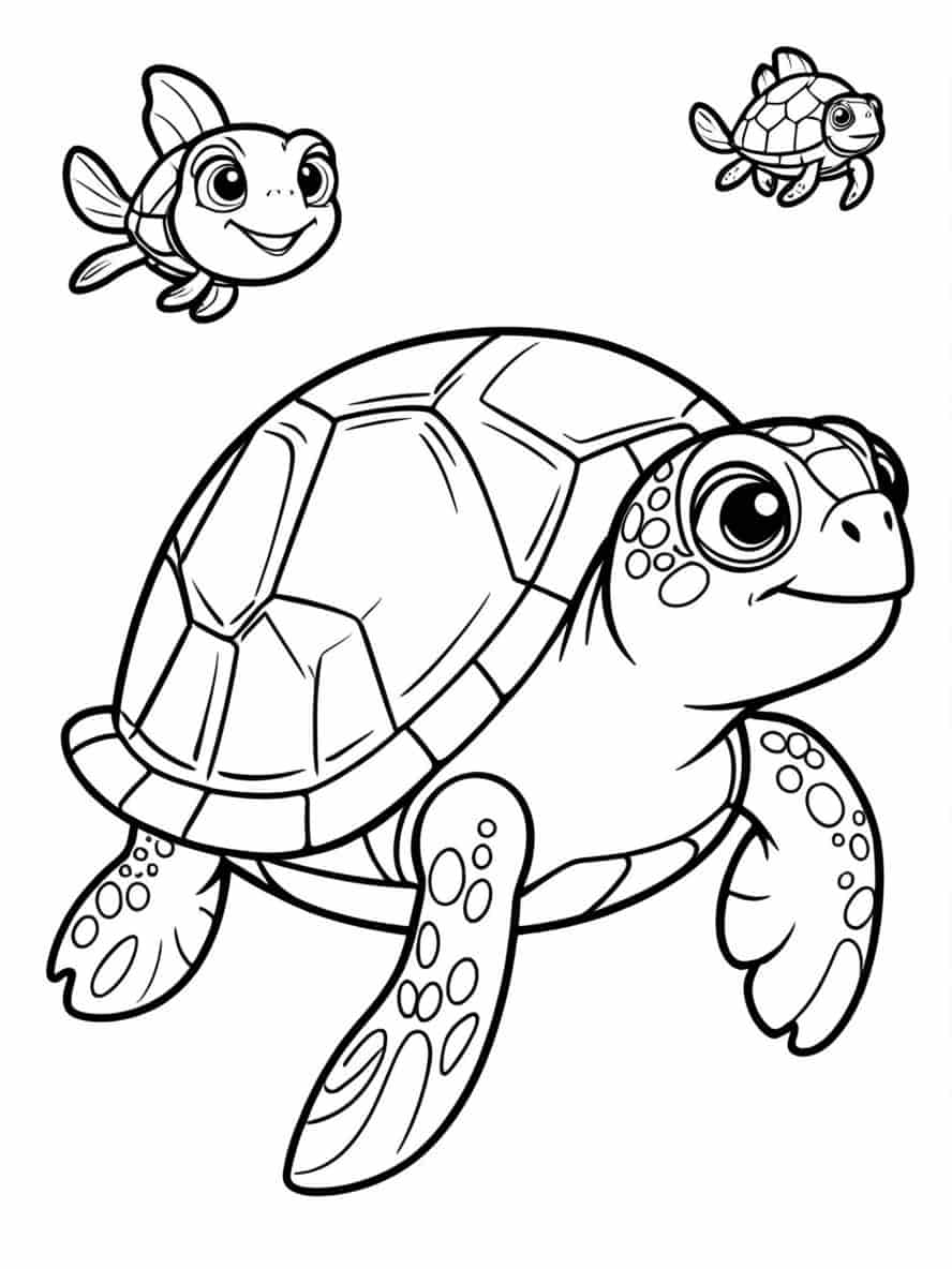 Squirt Turtle From Finding Nemo To Coloring Pages