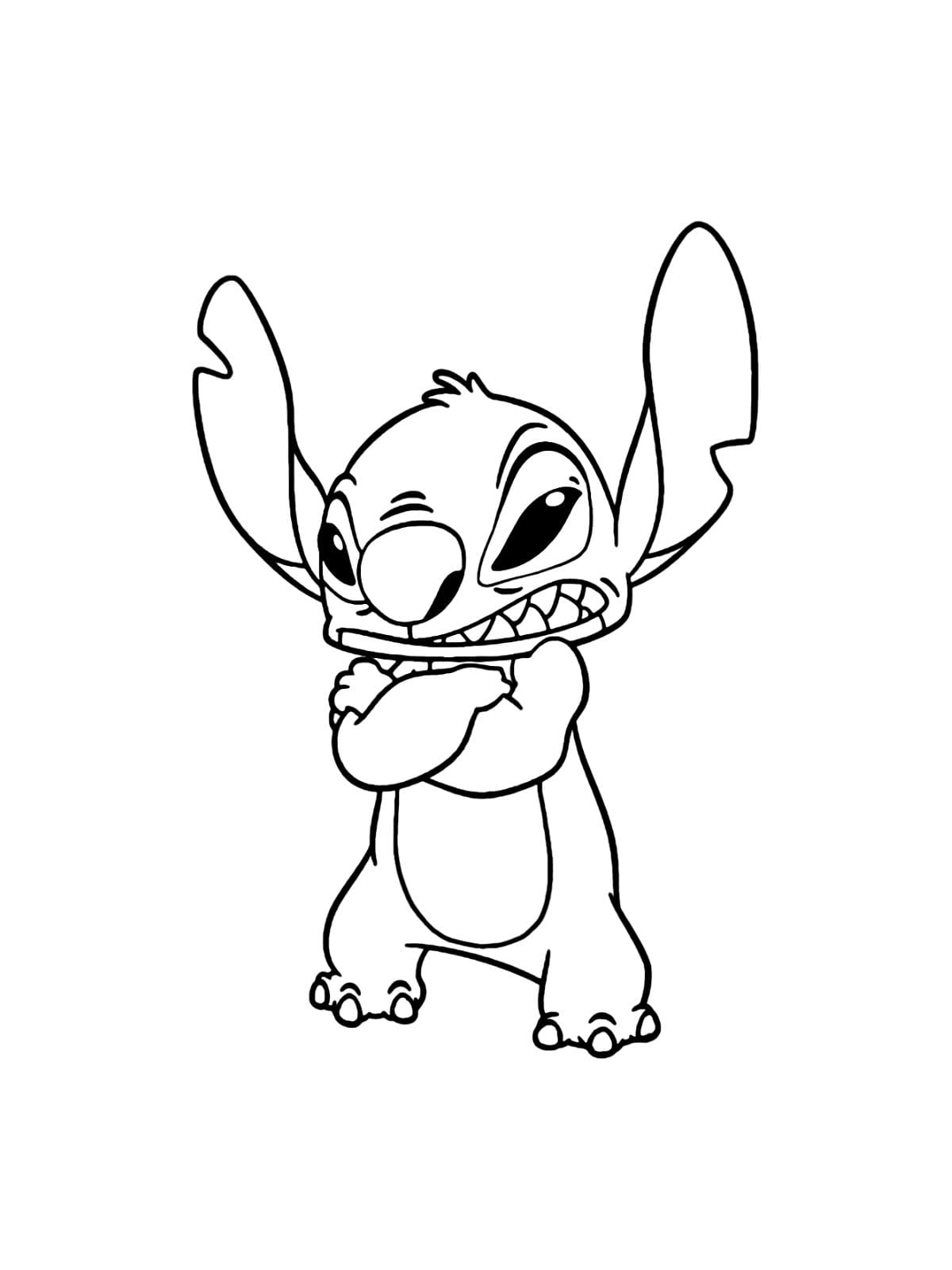 Stitch Angry Coloring Pages