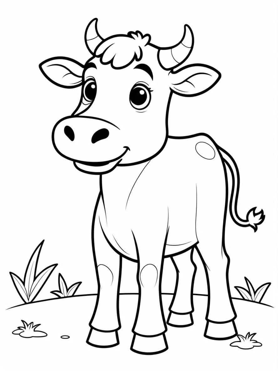 Stupid Cow Coloring Pages