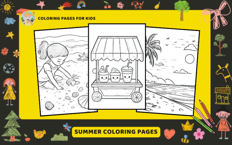 Summer Coloring Pages Featured Image Min