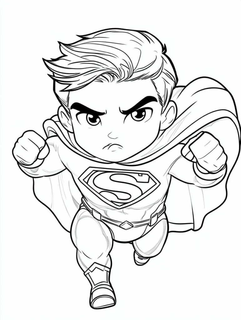 World of Superheroes Coloring Pages Free Printable?????????????????