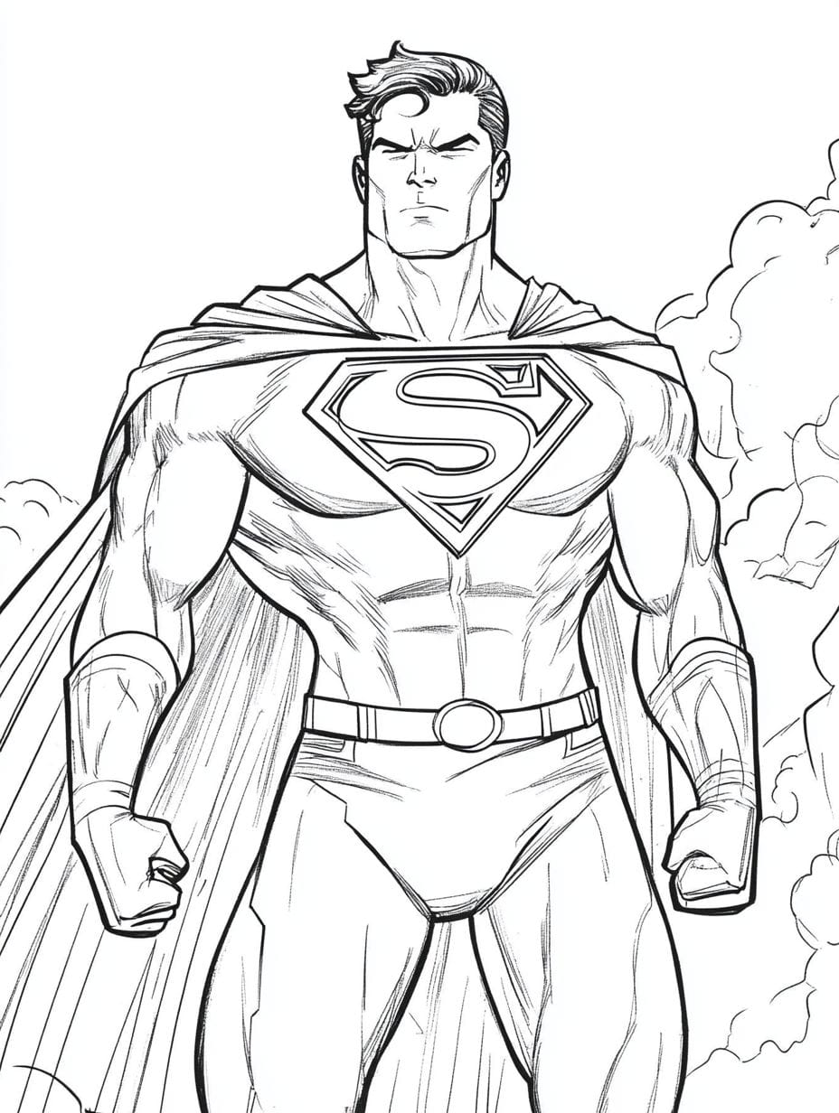 Superheroes Cool Coloring Pages