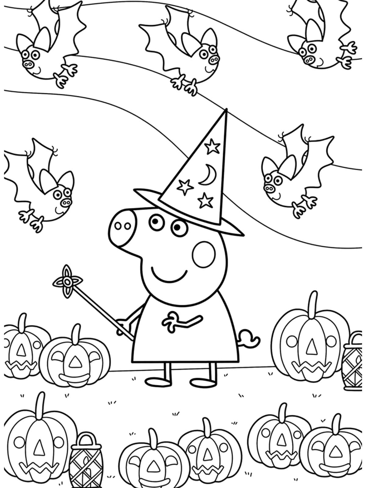 Switch Peppa Pig Coloring Pages