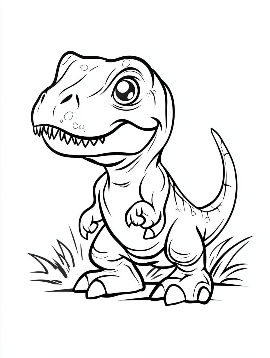 T Rex Coloring Pages