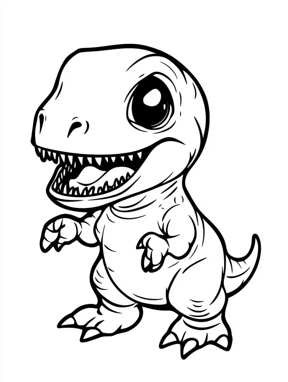 T Rex Dinosaur Baby Coloring Pagesmany Coloring Pages