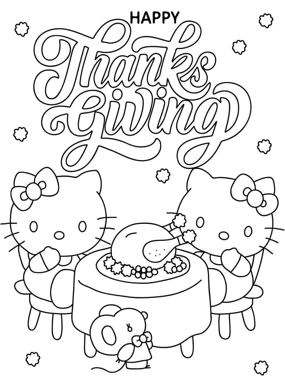 Thanksgiving Blessing Day Coloring Pages