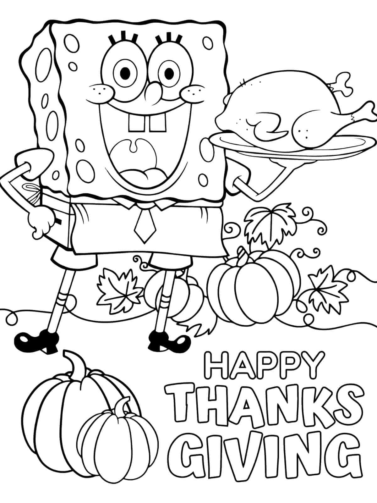 Thanksgiving Gratitude Day Coloring Pages